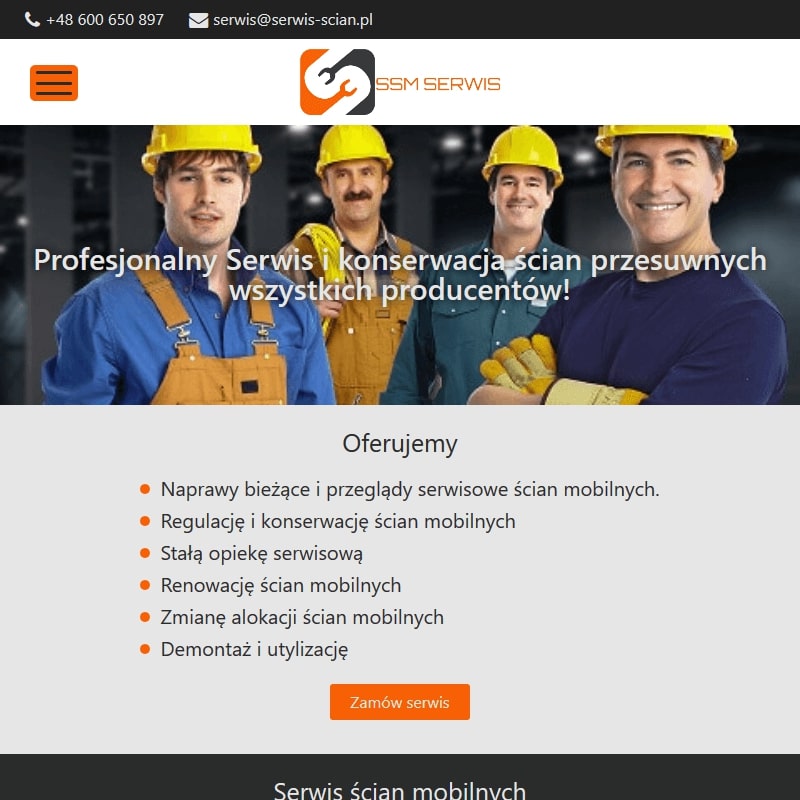 Serwis ścian mobilnych Kraków