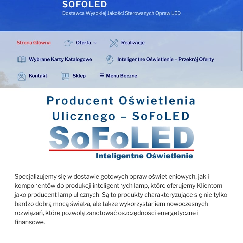 Oświetlenie uliczne led