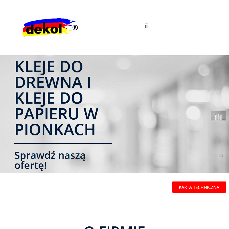 Producent klejów do papieru