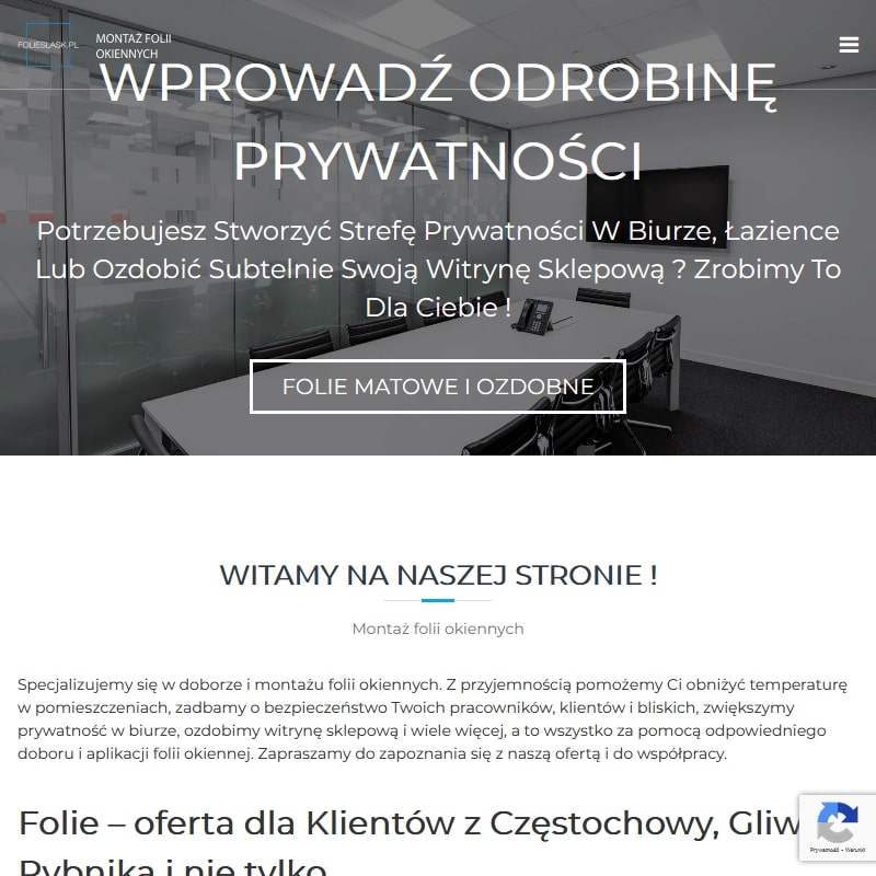 Montaż folii antywłamaniowych - Sosnowiec