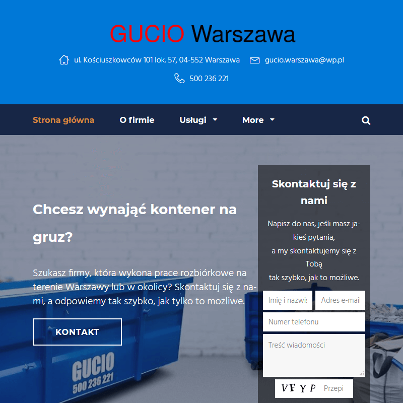 Wywóz gruzu w warszawie w Ząbkach