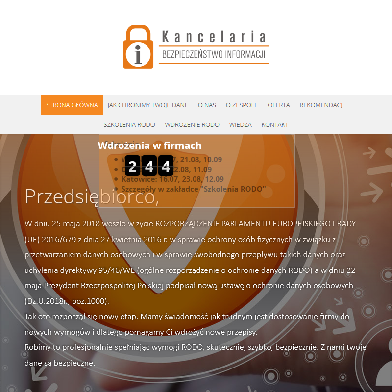 Dokumentacja ochrony danych osobowych Wrocław