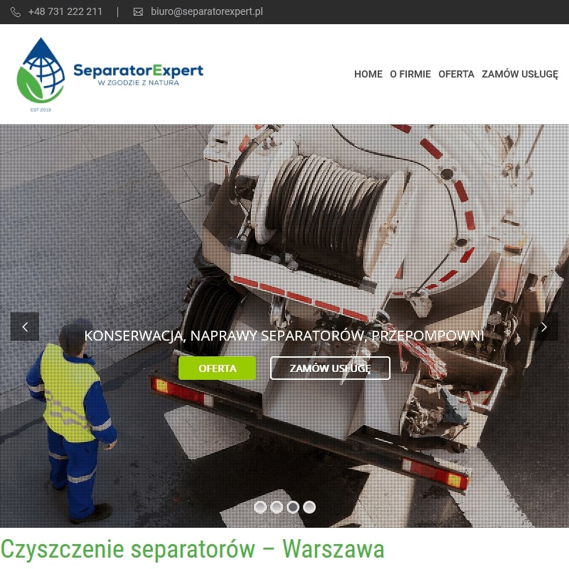 Czyszczenie separatorów nowy dwór mazowiecki - Legionowo