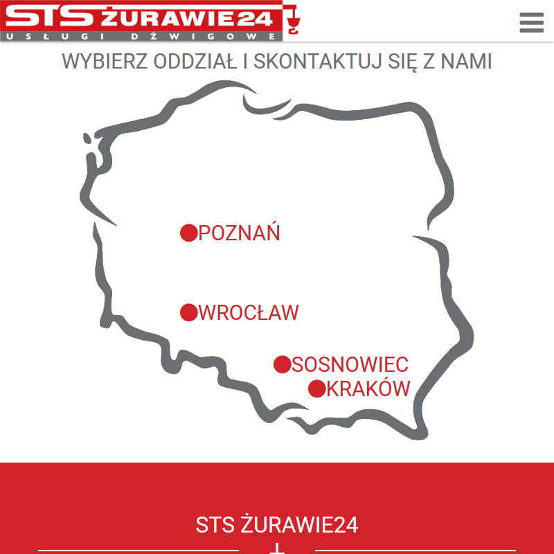 Żurawie samojezdne w Sosnowcu