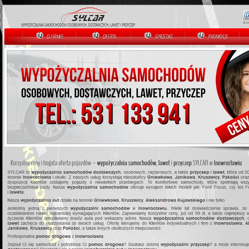 Wypożyczalnia samochodów w Janikowie