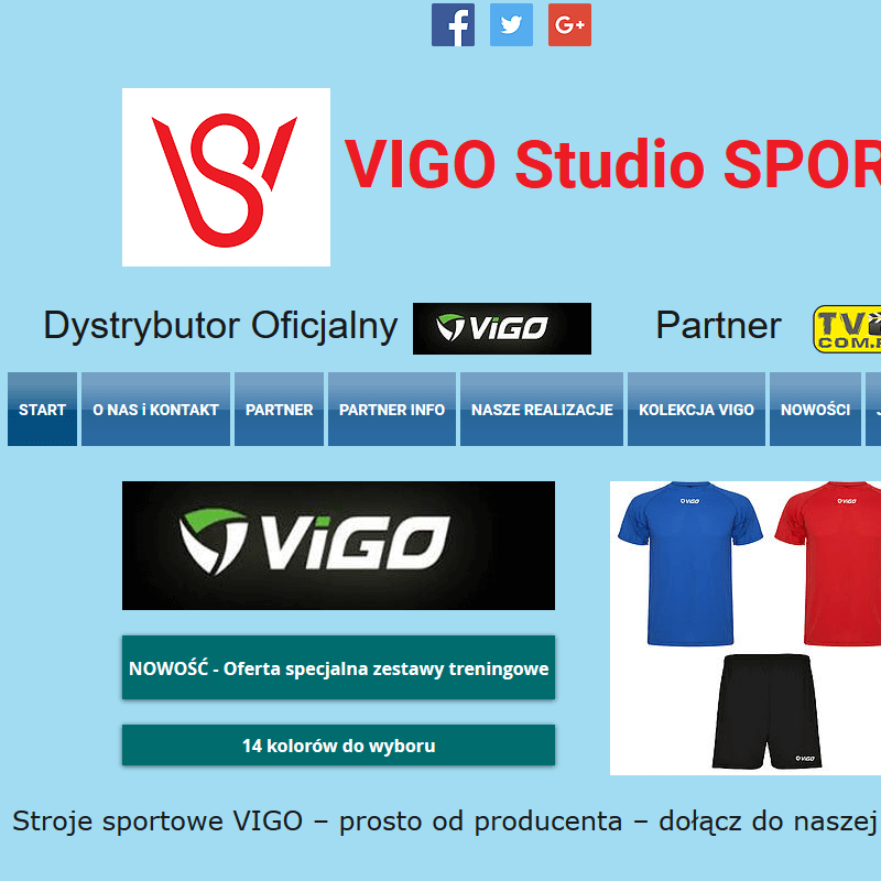 Odzież sportowa vigo